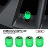 4x Car Tyre Valve Stem Luminous Caps Fluorescent Decor For Mercedes Benz B/C/E/S Class A Class C200L GLC GLK CLA Accessories