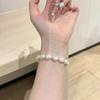Natural Freshwater Double-sided Pearl Bracelet for Women, Featuring a Minimalist and Unique Design, Exuding a Sophisticated and Elegant Vibe, and