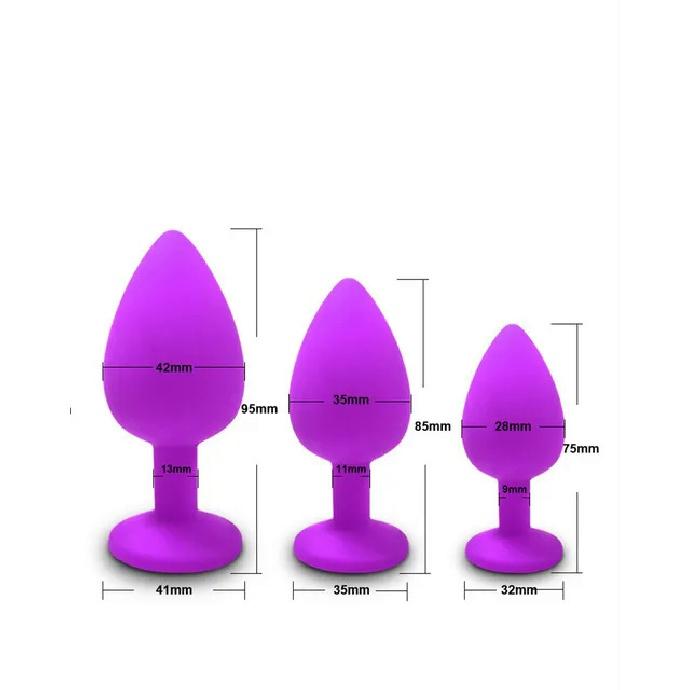 YuKui Silicone Butt Anal Plug 3 Different Size Sexual Product Anal Sex Toys For Women Couples Dildo Vibrator Goods For Adults18