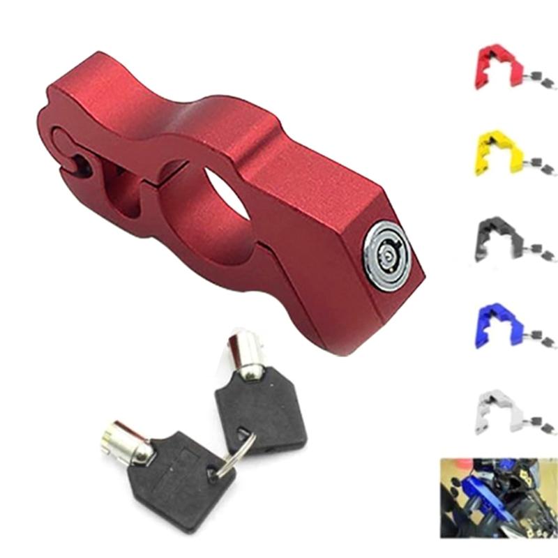 Handlebar Throttle Security Lock for Dirt Street Bikes Anti-Steal Lock Pull Rod