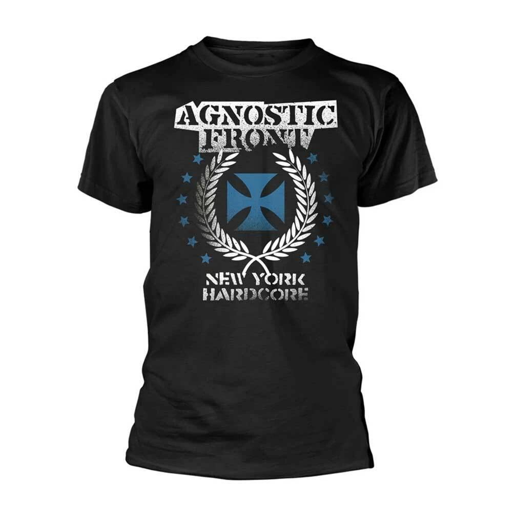 Футболка Agnostic Front  Синий Железный Крест  - НОВАЯ XL