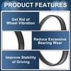 76.1mm to 70.1mm Car Wheel Hub Centric Rings Black Polycarbonate Wheels Center Shaft Shock Absorbing Hubrings 4 Pcs