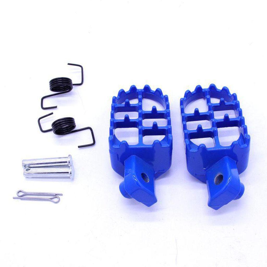 Footrest Footpegs Assembly for Yamaha PW50 PW80 for Honda XR50 XR70 CRF 50/70/80/100 Pit Dirt Bike Blue