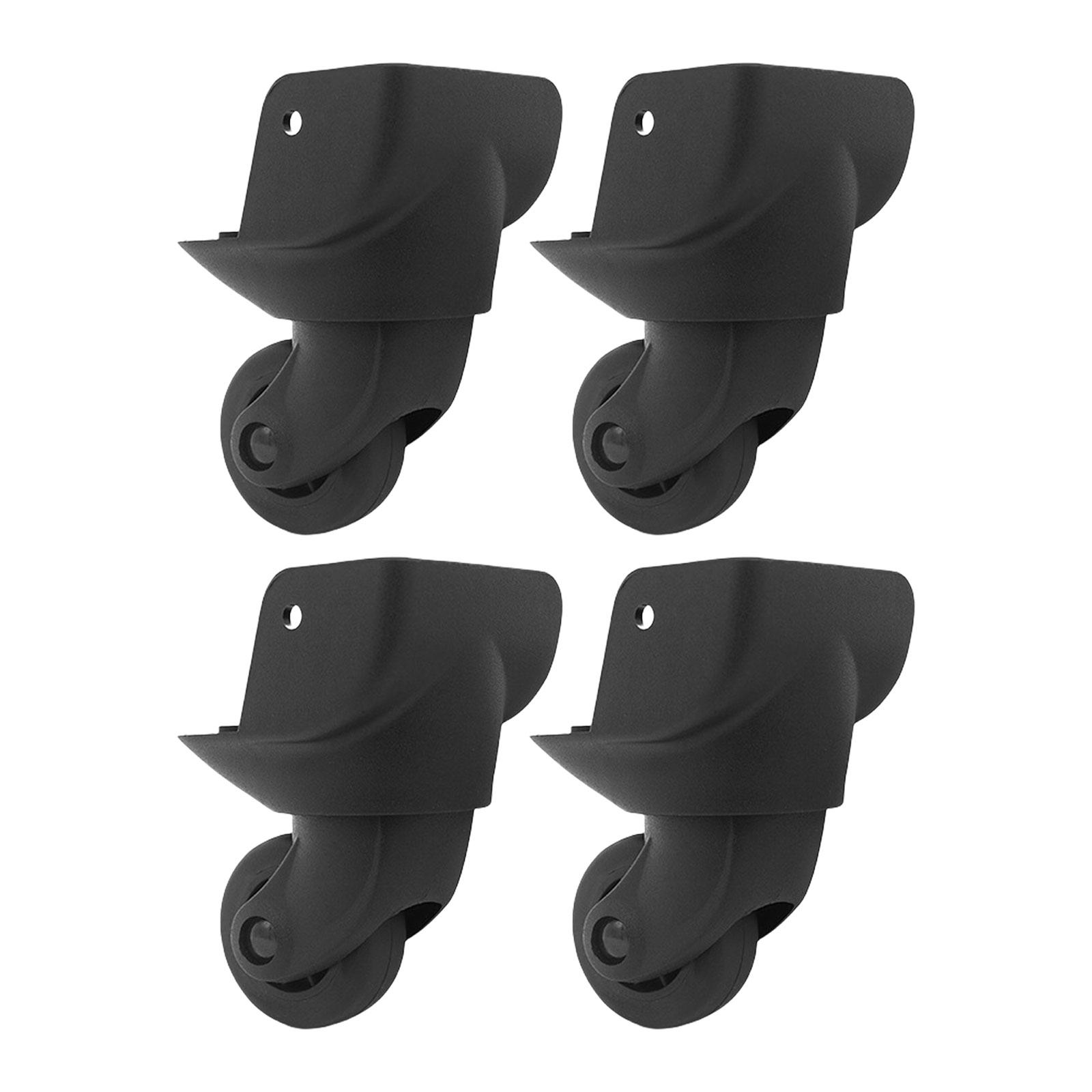 

4 шт. универсальные колеса для чемодана, вращающиеся на 360 градусов, бесшумные, катящиеся, дорожные аксессуары, плавное вращение для дорожных сумок