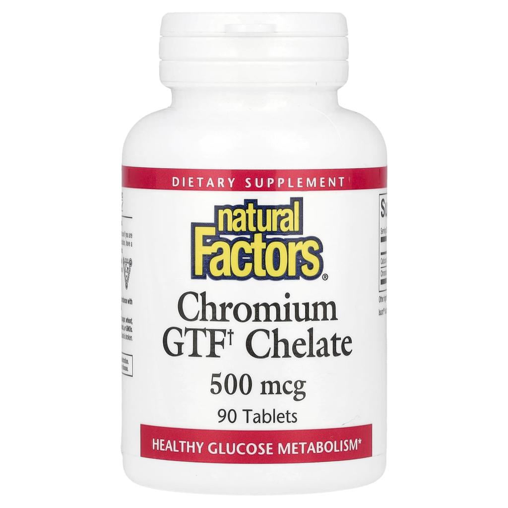 Chromium Gtf Chelate, 500Mcg, 90 Tablets