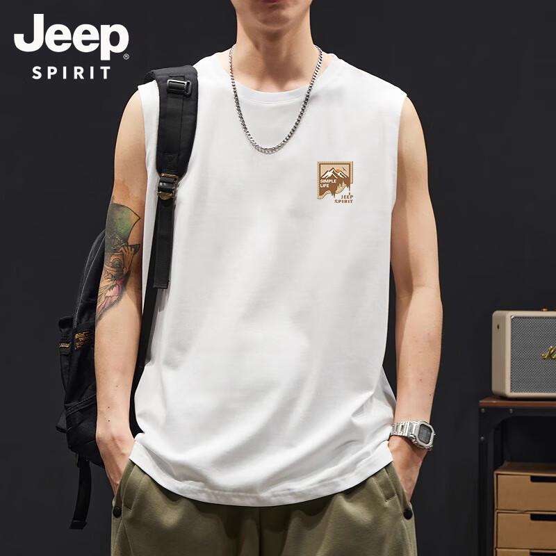 

JEEP SPIRIT Men s Printed Sleeveless T-shirt 2XL