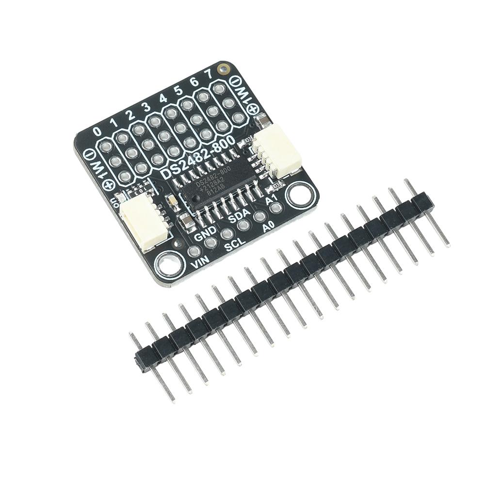DS2482S 800 8 Channel I2C To 1 Wire Bus Adapter STEMMA QT Qwiic Interface Industrial Long Distance Wiring Sensor Driver Module
