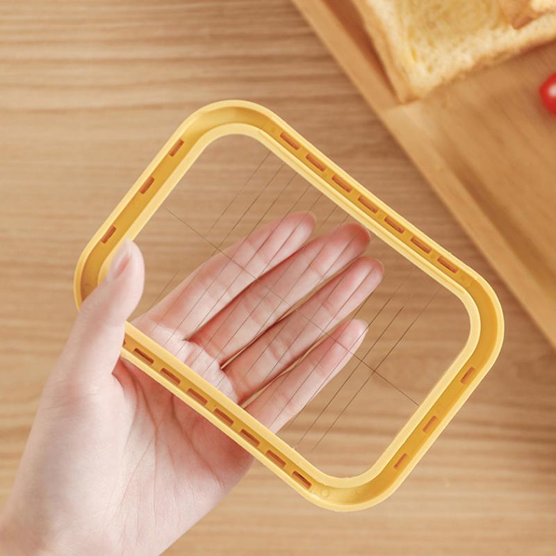 Refrigerator Butter Box With Lid Slicer Case Cheese Cutting Fridge Sealed Storage Container Rectangular Tray Kitchen Tool Gadget