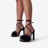 Maogu 2024 11CM High Heels Sexy Dress Party Ladies Sandals Shoes with Heel Summer Fashion Furry Cross-Tied Women Pumps Sandalias