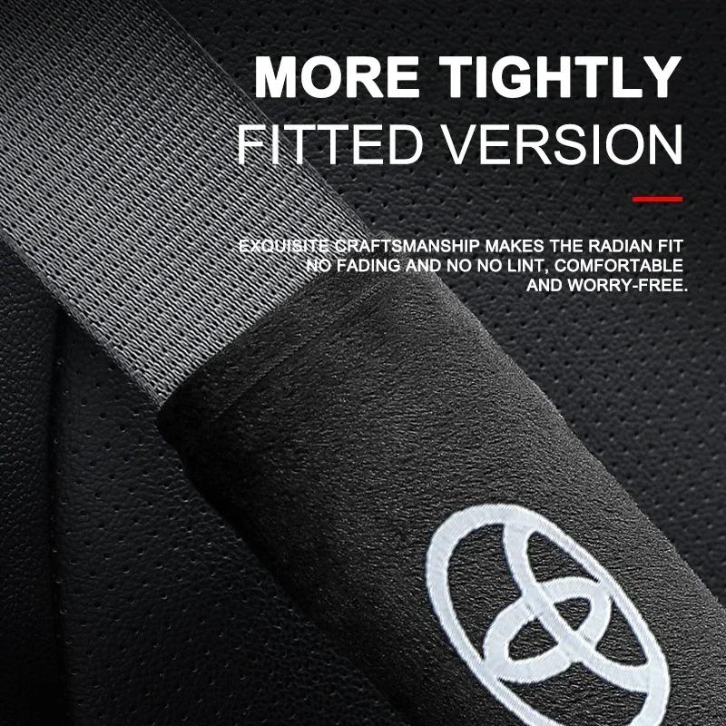 New Car Safety Belt Shoulder Cover Seat Belt Pads Accessories For Toyota Corolla Avensis Yaris Rav4 Hilux Auris Camry Prius