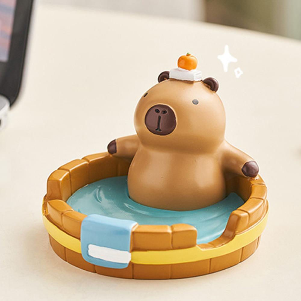 Crocodile Capybara Phone Holder Ornament Capybara Model Toy  Office Decor