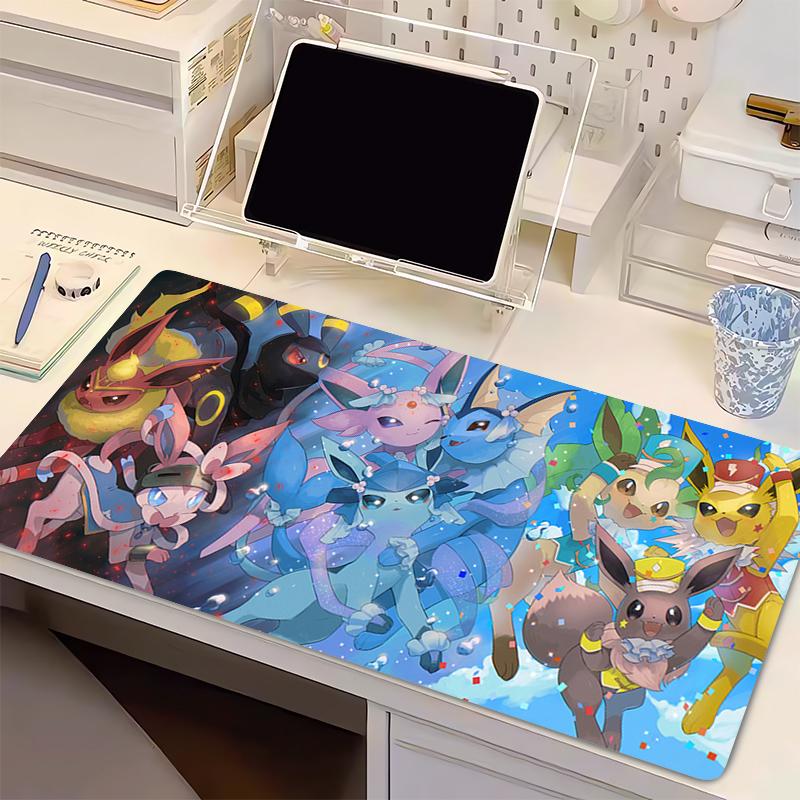 Mouse Pad PPokemon Lockedge Large XXL Gaming Accessories Computer Gamer Keyboard Mouse Mat Desk Cartoon style Mousepad For Gift