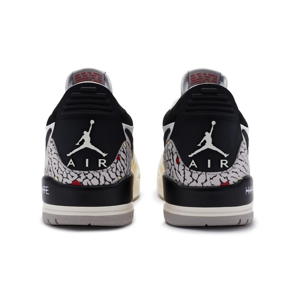 Jordan Legacy 312 811 Manufacturing Low Top Vintage Basketball Shoes Men's Black Logo Yellow Red CD7069-101(Team80-)