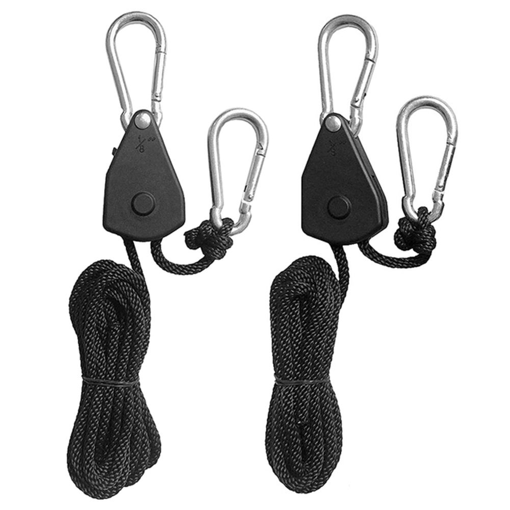 Stern Adjustable Rope Hanger Kayak Canoe Boat Lamp Lanyard Rope Lock Pulley Ratchets Tie Down Strap