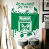 Atlético Nacional Wandteppich Ästhetischer Wandbehang Bedruckter Stoffdecke Dekorative Wandteppiche für Schlafzimmer Wohnzimmer Heimdekoration