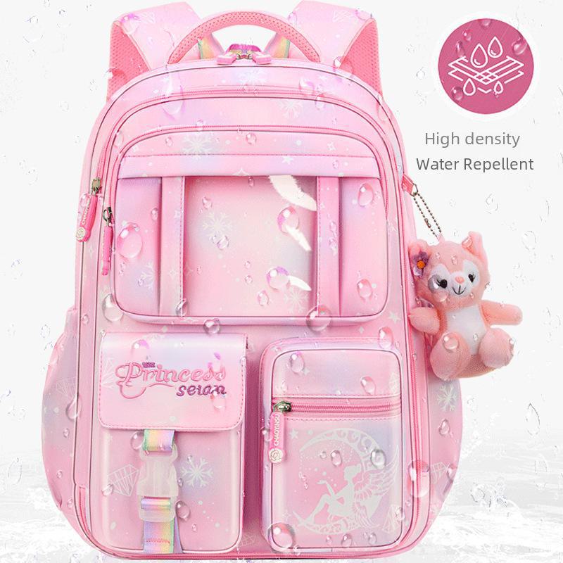 Trendy Ultra-Lightweight Backpack for Girls—Spine-Protecting, Load-Reducing, Large-Capacity for Grades 1-6
