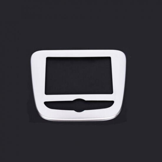 For Chevrolet Malibu 16-21 Silver Steel Car Middle Console Navigation Panel Trim