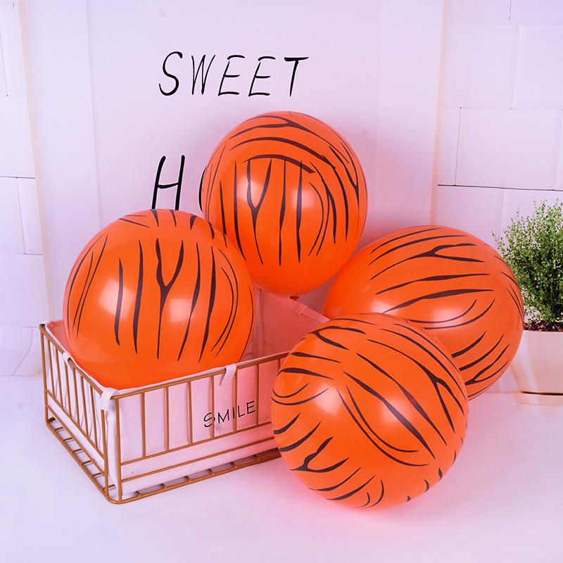 12-Inch Jungle Animal Pattern Latex Balloons for Birthday Party Decorations