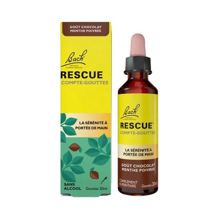 RESCUE Compte-gouttes GOÛT CHOCOLAT MENTHE - 20 ml