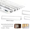 1pcs Transparents Square Acrylic Stick Bar, Clear for DIY Craft, Display Stand, Polished Edges, Multiple Sizes