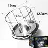 Tortoises Feeder Stainless Steel Dish Water Food Dispenser Feeding Bowl Reptiles Drinking Plate Tray Easy to Clean