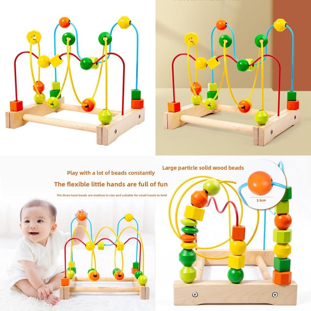 Wooden Large Bead Maze Toy For Early Childhood Development And Parent Child Interaction