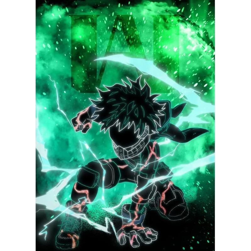 Japan Manga My Hero Academy Decu Poster Canvas Painting Bnha Midoriya Izuku Wall Painting for Living Room Decoration At Home