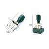 Rollers Date Stamp with Wooden Handle And Base Rolling Wheel