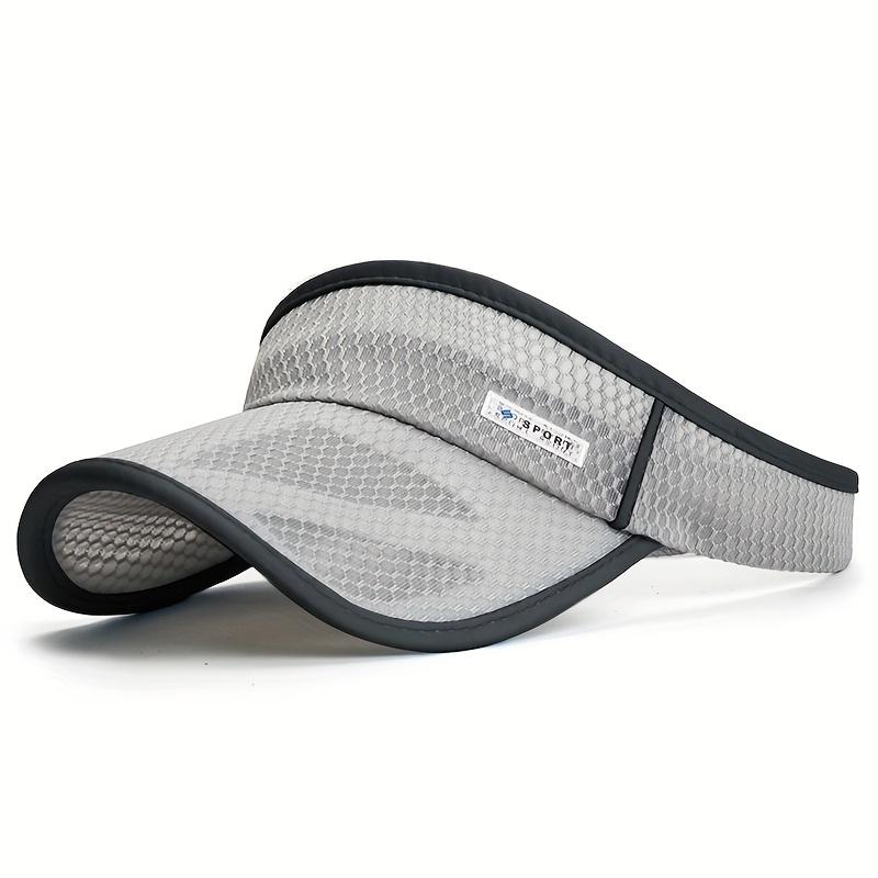 1Pc Mesh Visor Sun Hat For Running, Lightweight, Unisex, Outdoor Summer Sports Cap With Extended Brim, Breathable Sports Style