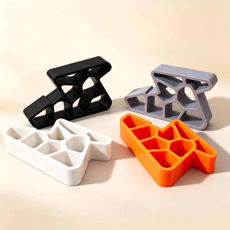 3 Pezzi Fermaporta Robusto Antiscivolo Cuneo per Porta Finestra Balcone per Casa Ufficio Bagno Cucina Blocco Binario Anti-sbattimento