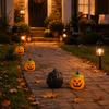 Foam Pumpkin Halloween Decoration with Spider Accents for Indoor Outdoor Use Tabletop Window Sill Shelf Display Seasonal Holiday Decor
