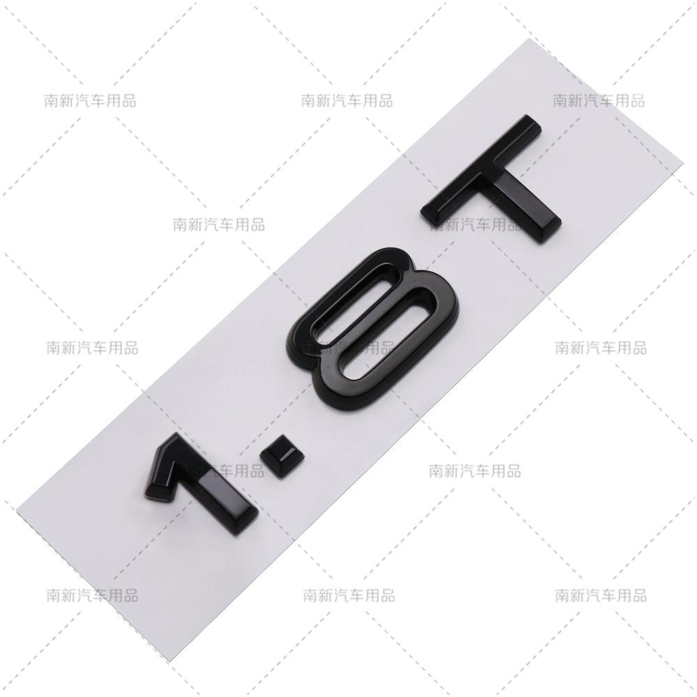 Suitable for B A3A4A5A6A7Q3Q5Q7 logo, displacement label, 2.0T, 1.8T, 3.0T logo car sticker emblem