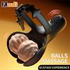 Prostate Massager Testicular Stimulator Cock Ring Semen Locking Ring Vibrator Male Masturbator Adult Sex Toy for Men for Couple
