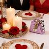 1PC Gift Bags Party Faux Leather Housewarming Handbag Birthdays With Satin Silks Engagements Candy Boxes Valentine's Day Weddings