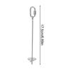 Bird Cage Food Skewer Stainless Fruit Stick Holder Bird Food Holder for Cage Foraging Macaw Parakeet Cockatiel Conure Finch