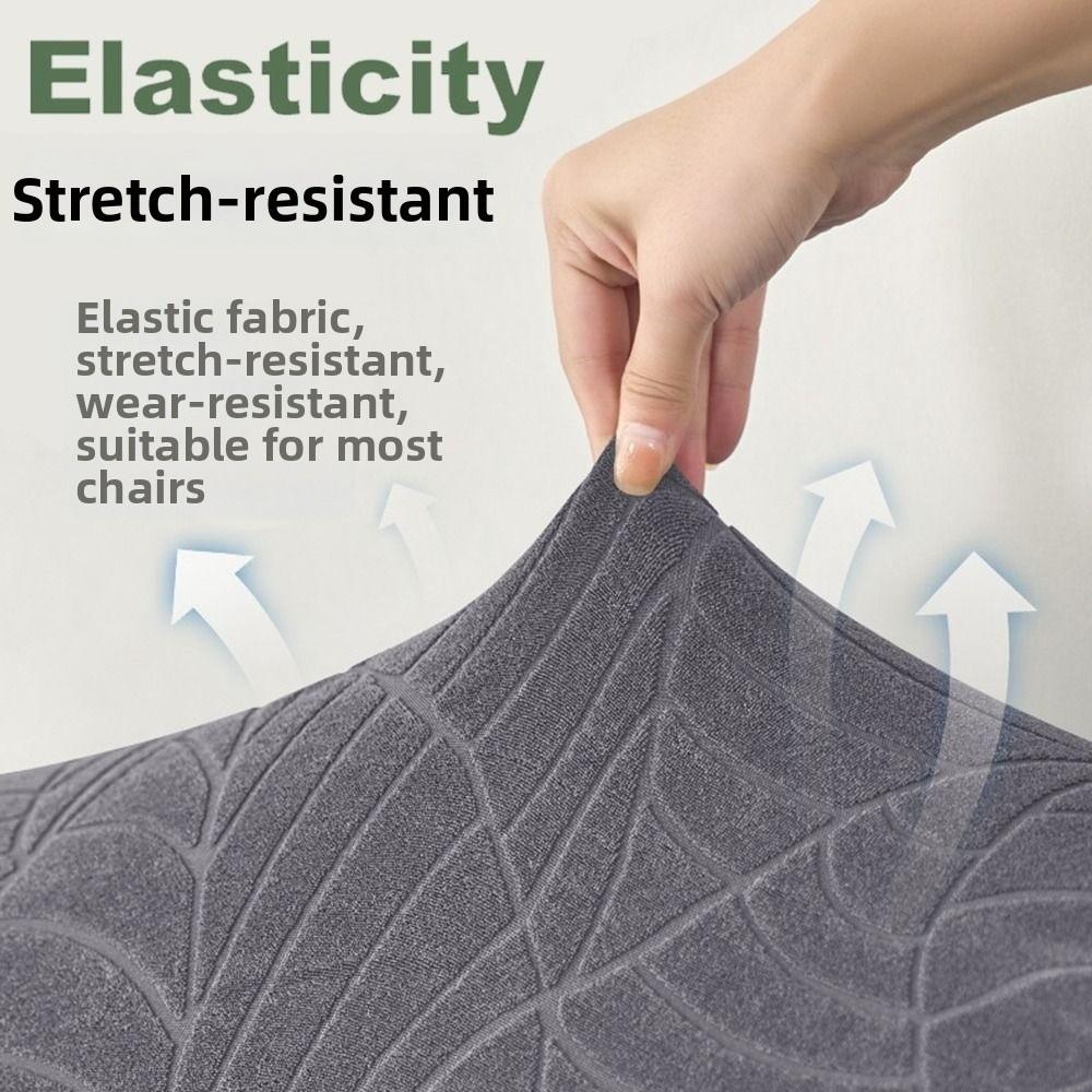 Short Back Jacquard Bar Chair Cover Stretch Elastic Velvet Bar Stool Seat Covers Solid Color Slipcover Dust Cover Banquet Dining