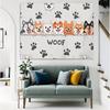 2D Flat Printing Woof Dog Backdrop for Pet Photography and Party Decor