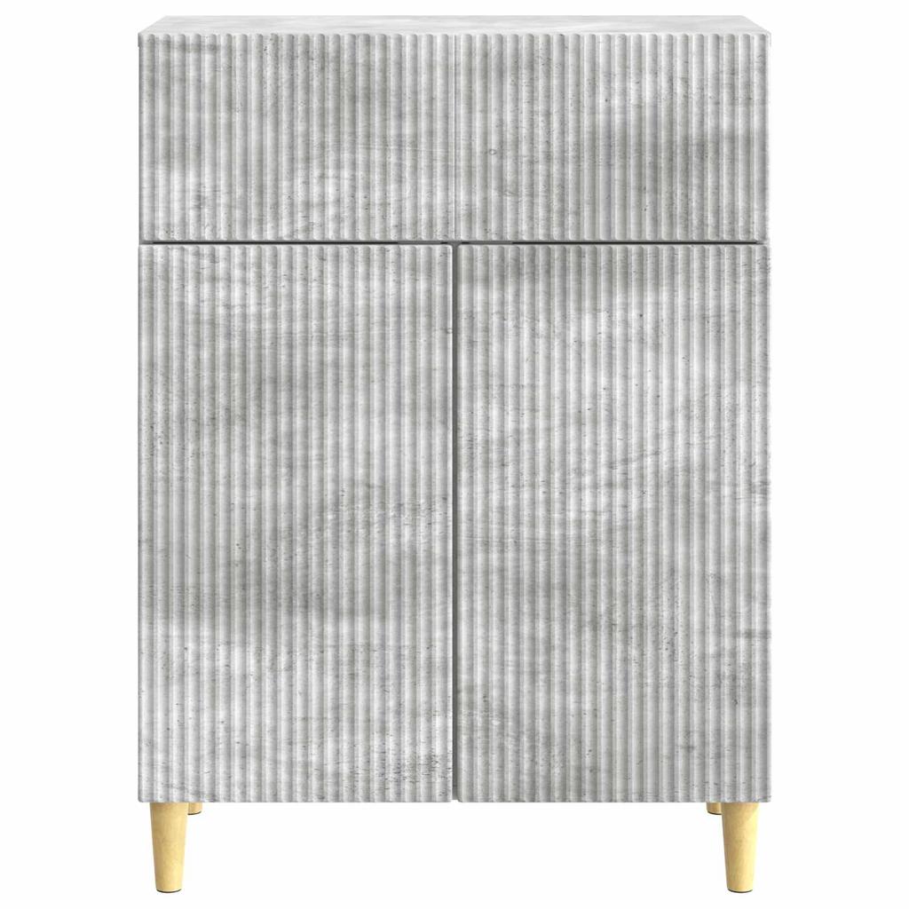 Sideboard Concrete Grey 66 x 34.5 x 90 cm Particleboard