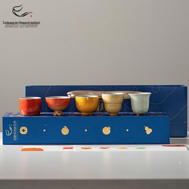 Gong Li Dunhuang Art Autumn Harvest Ceramic Tea Set