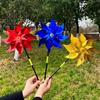 Colorful Polka Dot & Stripe Sequin Pinwheel Toy for Kids - Outdoor Fun
