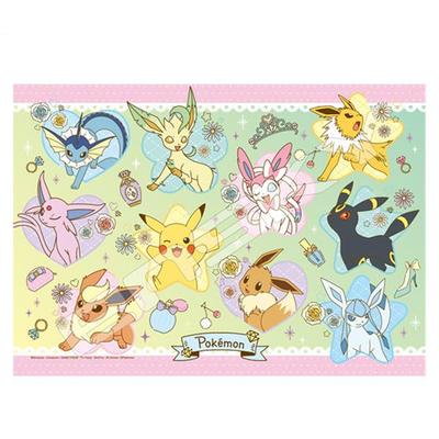 Quebra-cabeça Ensky Pokémon Pikachu e Eevee Friends 18,2 x 25,7 cm, 208 peças, 208-129