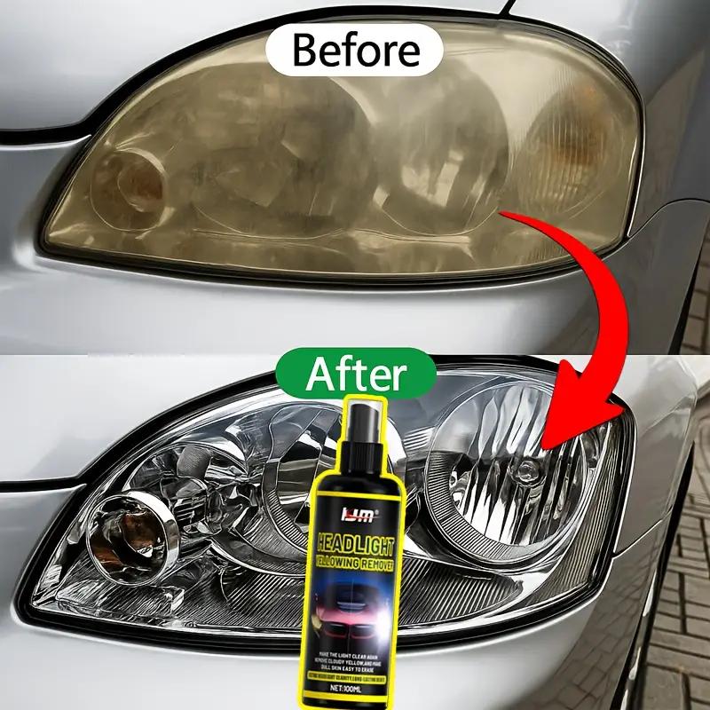 Headlight Repair Kit - Advanced repair fluid that can make the headlights clear and bright, prevent yellowing and oxidation,