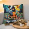 Cushion Cover  Linen  SkinFriendly Soft Decorative Case For Sofa Home Decor Classic Anime SSlugterra Pillow cover