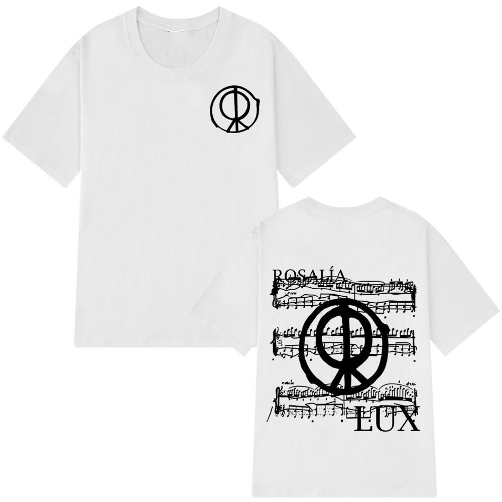 

Singer Rosalía LUX Album Tour 2025-2026 Print T-shirt Men Women Fashion Cotton T-shirts Oversized Hip-hop Aesthetics T Shirts M