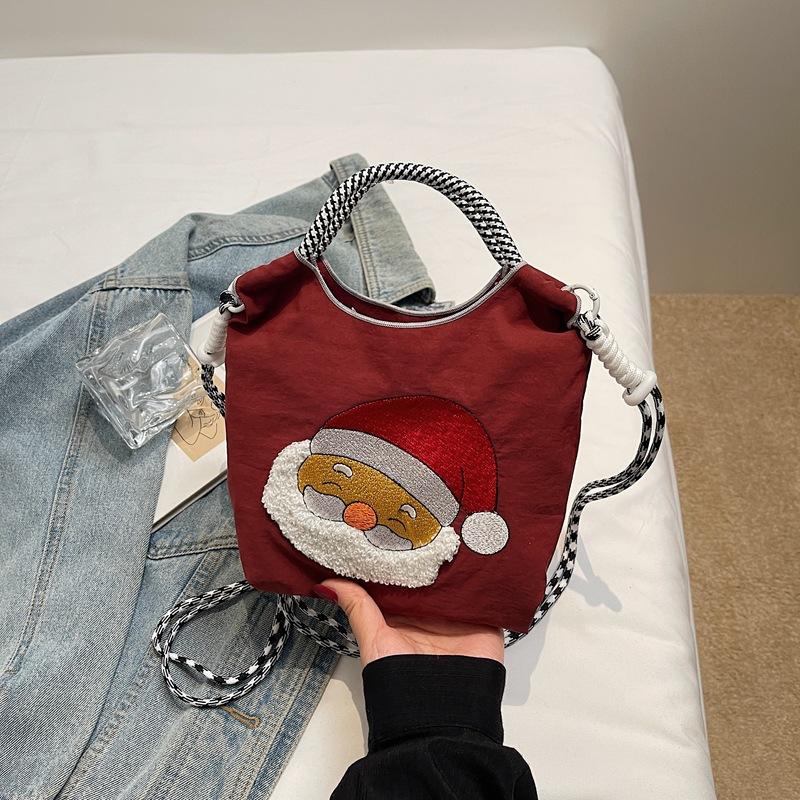 

The same Santa Claus women s bag fashionable versatile small bag shoulder messenger bag girls handbag mini satchel красный
