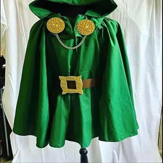 Doctor Doom Full Body Armor LARP Wearable Villain, Modern Halloween Armor Role Warrior Costume