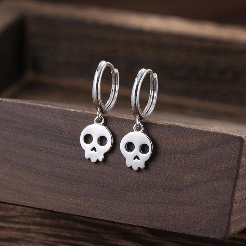 European And American Halloween Skull Earrings With Must-Have Accessories, Fashionable And Personalized Punk Earrings