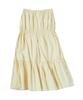 COMONINOZ W Long Frill Skirt [Cream]