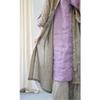 Johnature Linen Chinese Style Casual Shawl Autumn Woman Fashion Vintage Style Solid Color Long Sleeves Coat