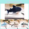 Cute Small Shark Plush Toy Mini Whale Stuffed Animal Keychain Soft Pp Cotton